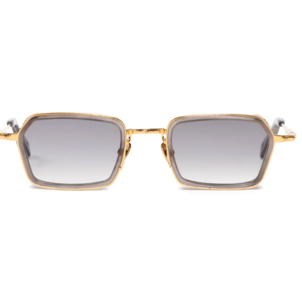 Paul Bold Geometric Square Sunglasses with Gold-tone Frame