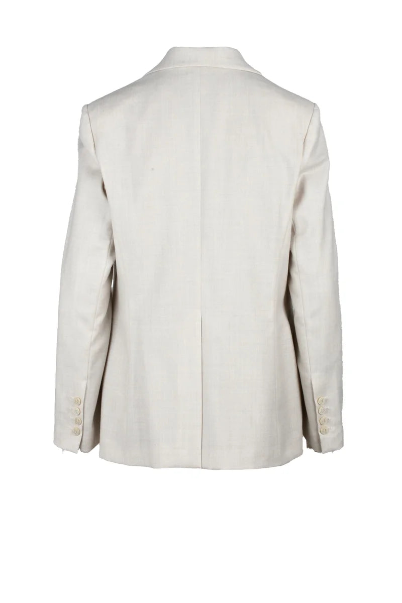 Lamé Jacket Wool - Beige