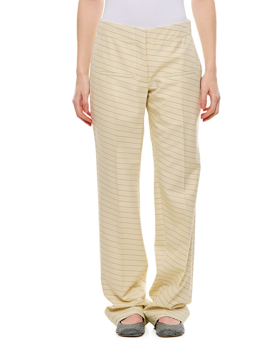 Front Pocket Straight Trousers