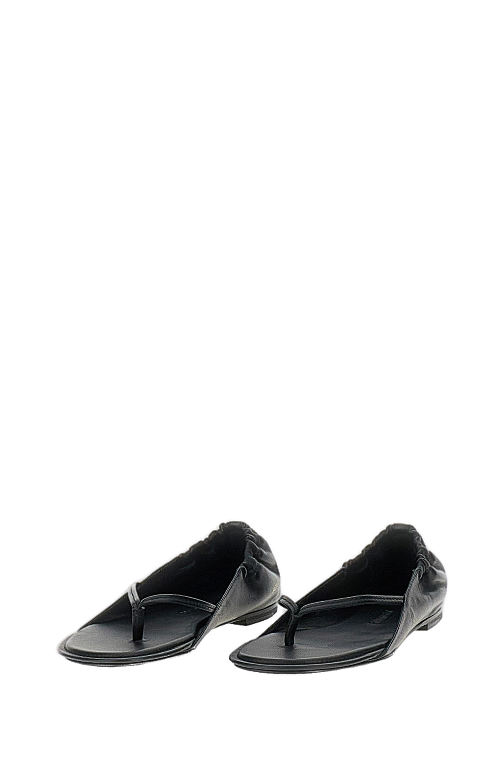 Black Nu-Pieds Thong Sandals