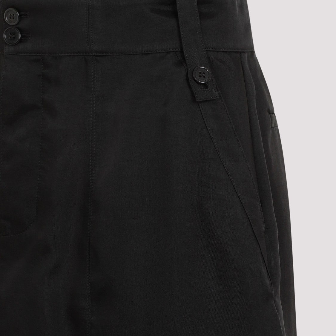 Black Cupro Skirt