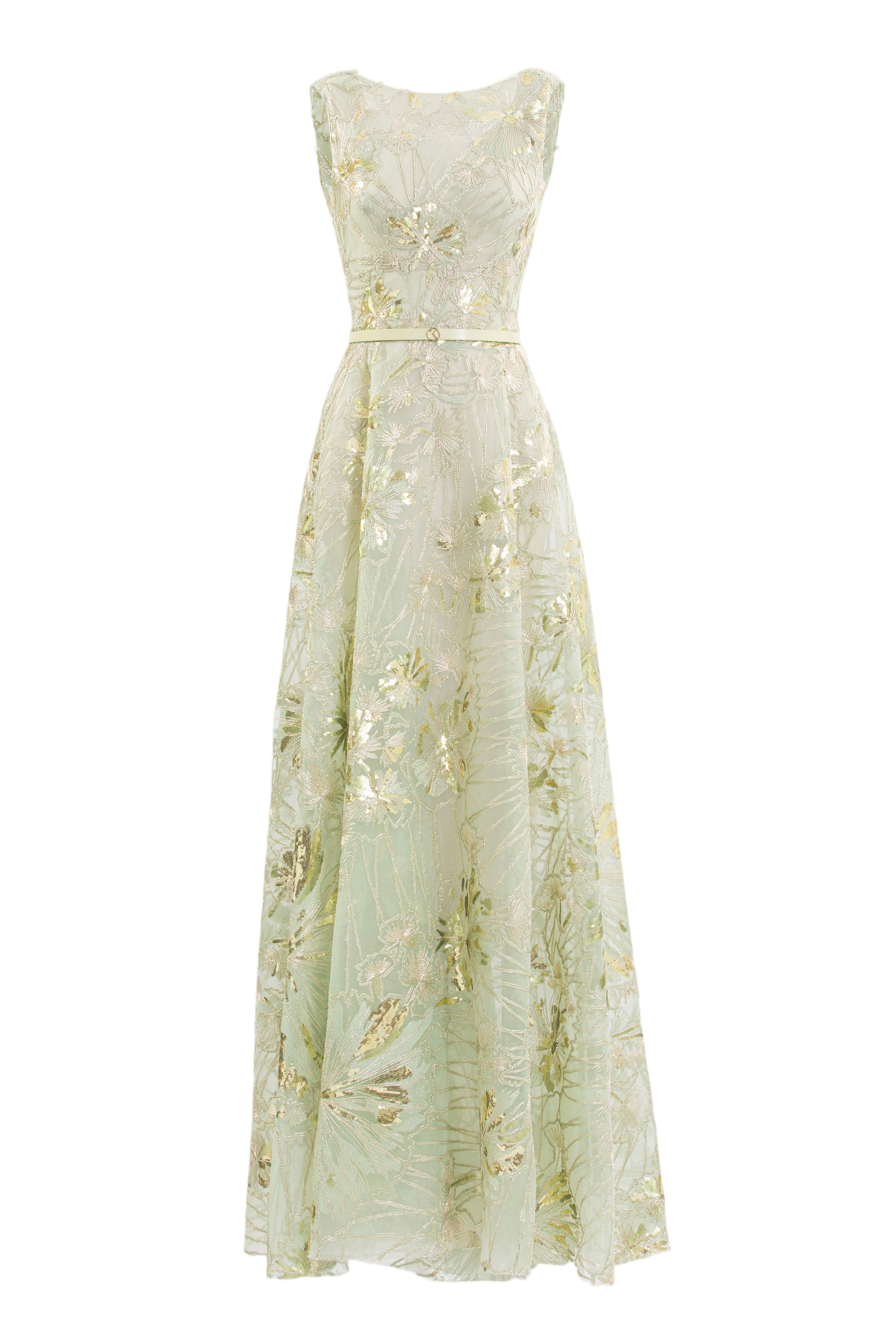 Embroidered Tulle Dress