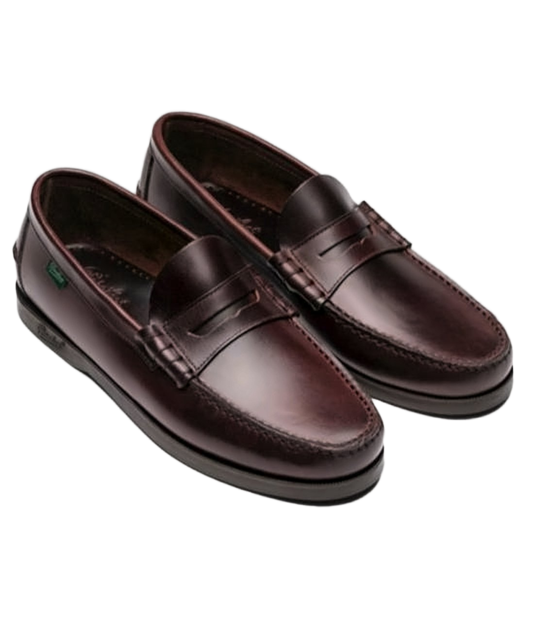 Polished Leather Penny Loafers