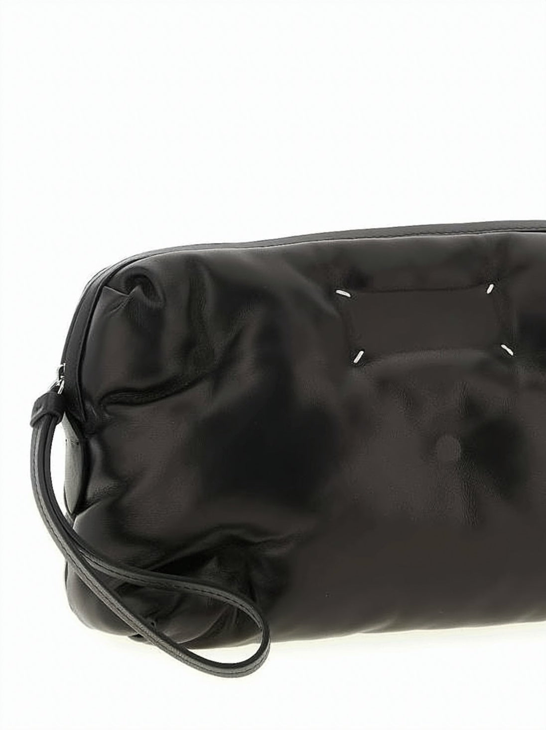 Gathered Texture Lamb Leather Camera Bag