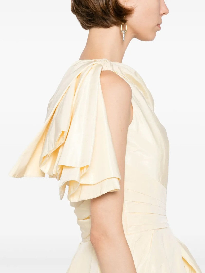 Aqua Sky Taffeta Evening Dress