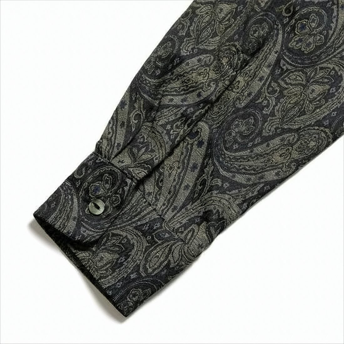 Relaxed Fit Paisley Pattern Long-Sleeve Shirt