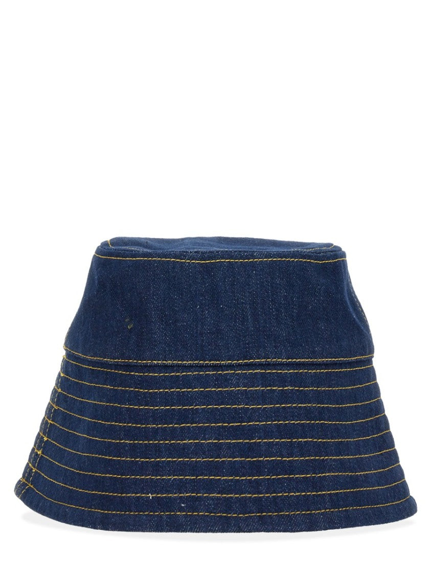 Structured Bucket Hat With Embroidered Logo