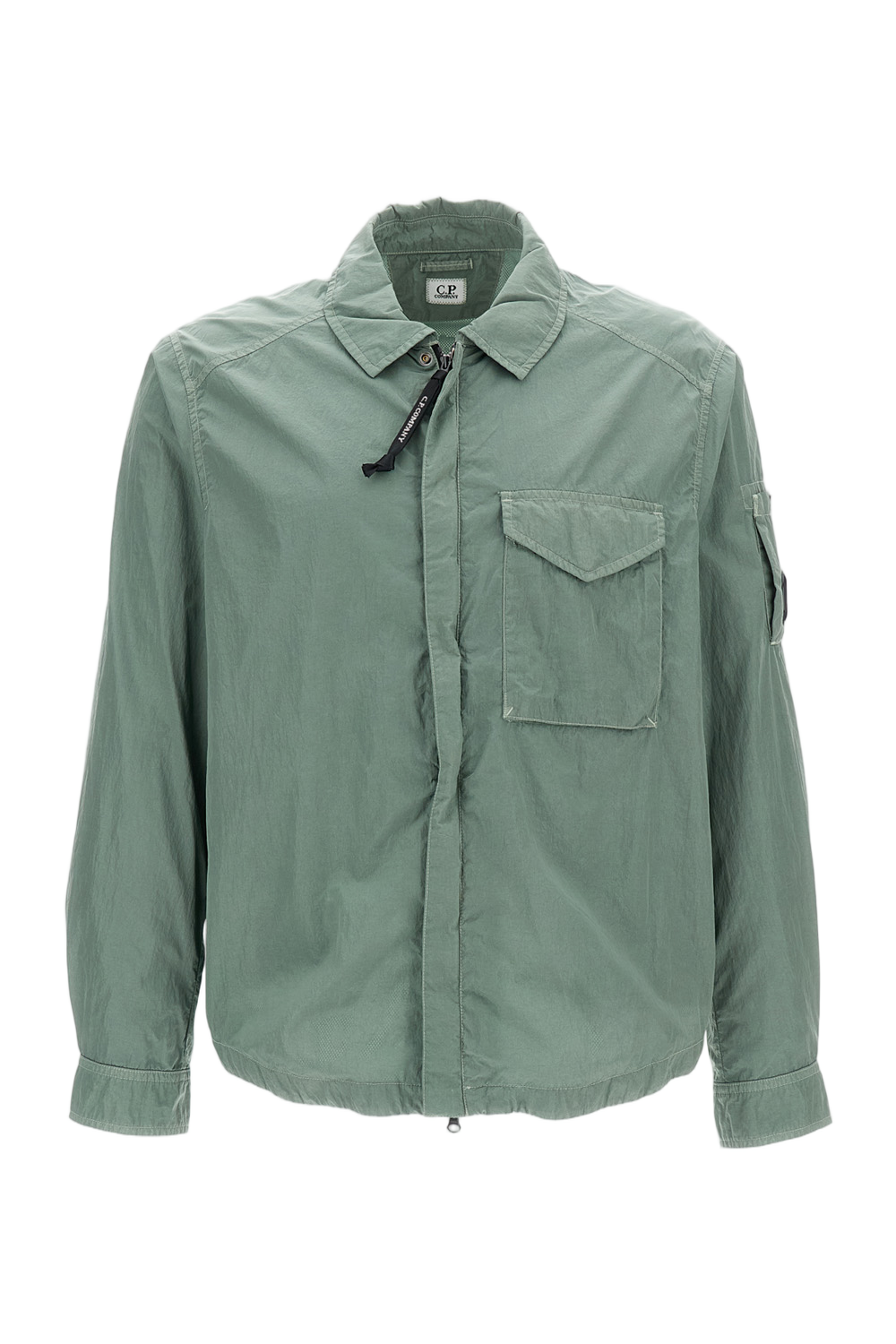 Solid Green Casual Shirt with Classic Button-Up Design