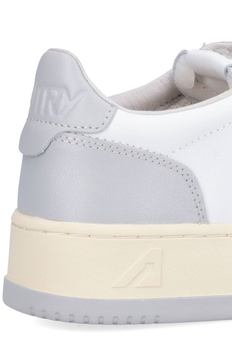 Low-Top Sneakers with Smooth Leather Upper