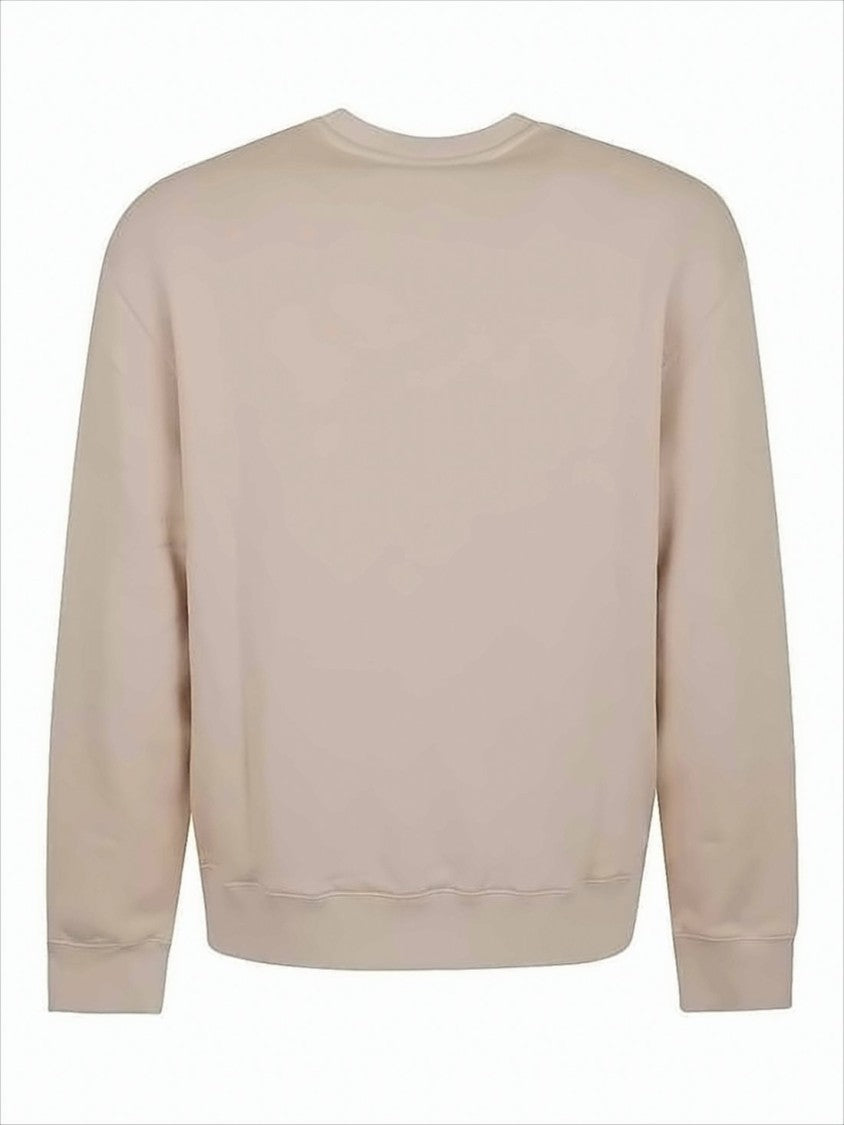 Long-Sleeve Crewneck Sweatshirt With Embroidered Fox Head