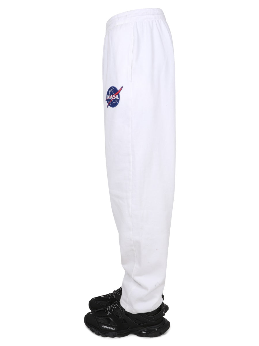 Jogger Pants with Patch Details and Elastic Waistband
