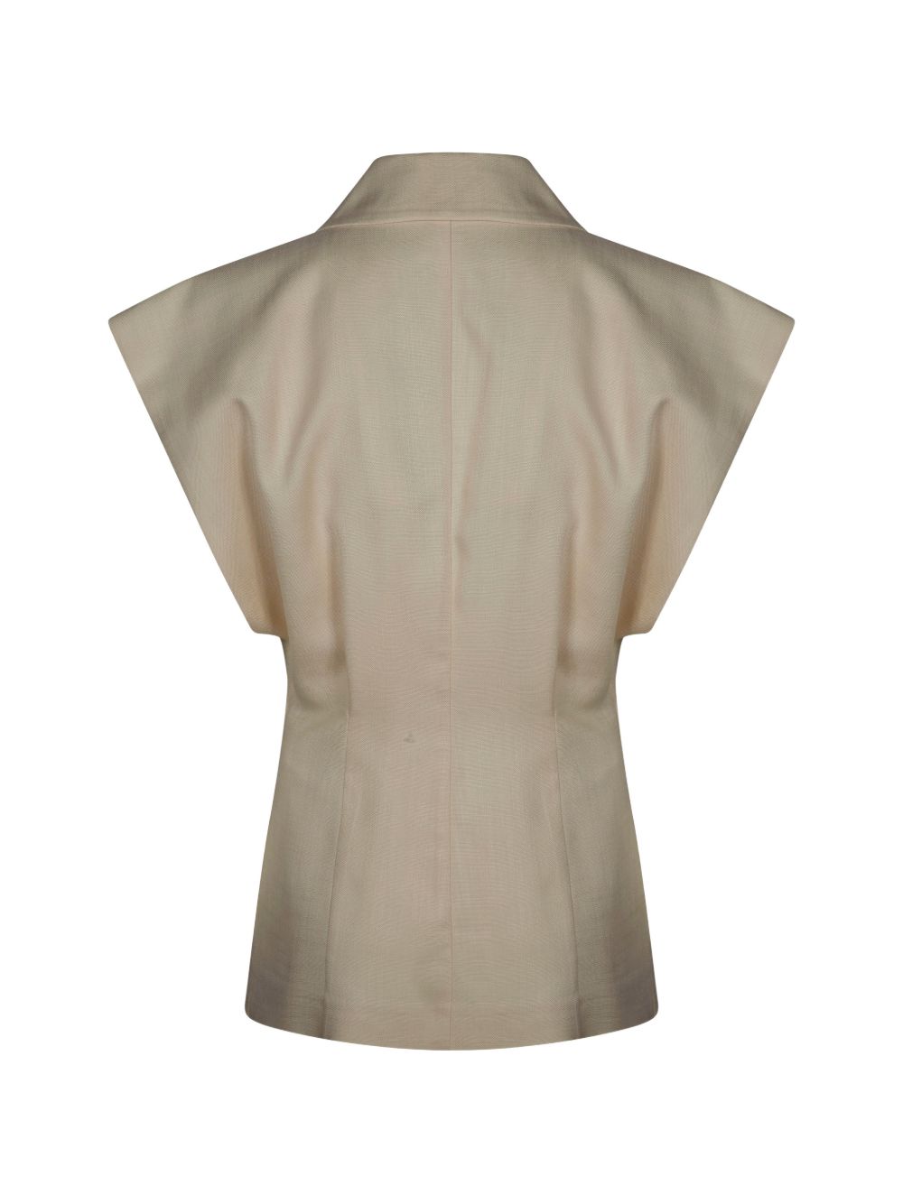Boxy Structured Jacket with Notched Lapel