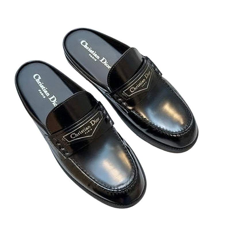 Sleek Slip-On Loafers with Subtle Logo Plaque