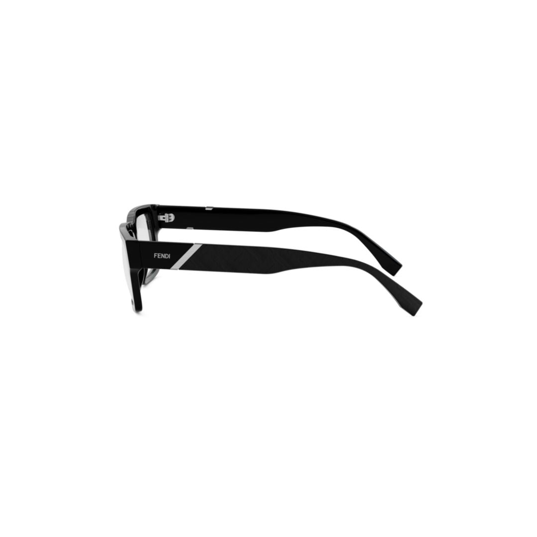 Fe50114i Bold Rectangular Acetate Eyeglasses