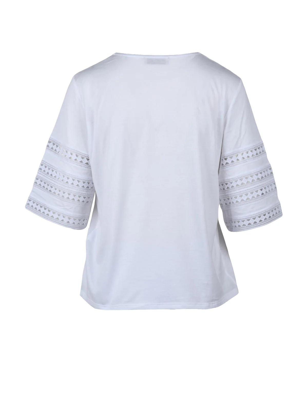 White Cotton Women T-shirt