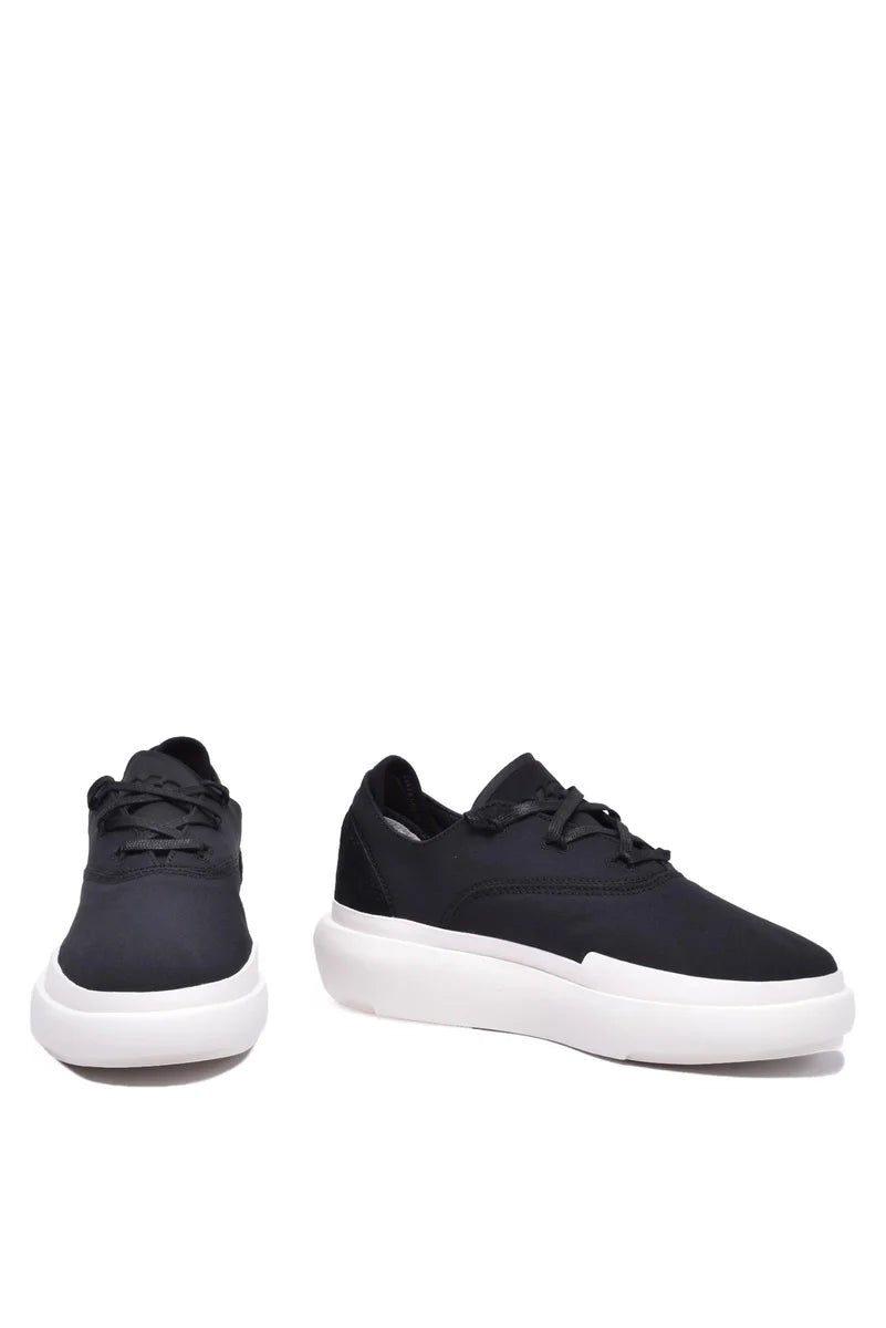 Ajatu Court Formal Sneakers Leather Polyester - Black