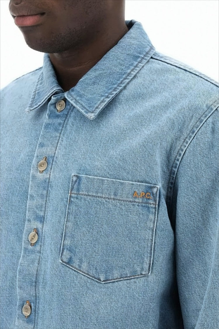 Light Blue Wash Denim Shirt