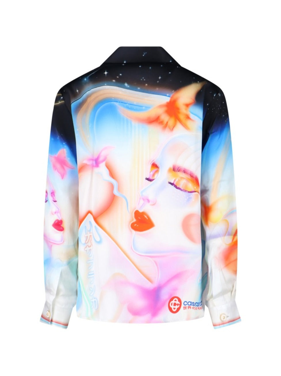 Printed Silk Shirt – Multicolor