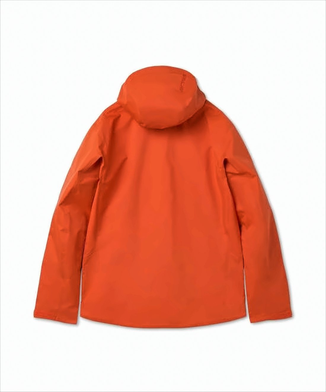 Vibrant Orange Nylon Hooded Jacket