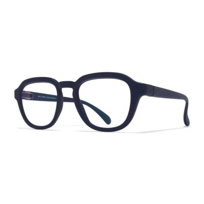 Wally Rounded Square Black Mylon Eyeglasses