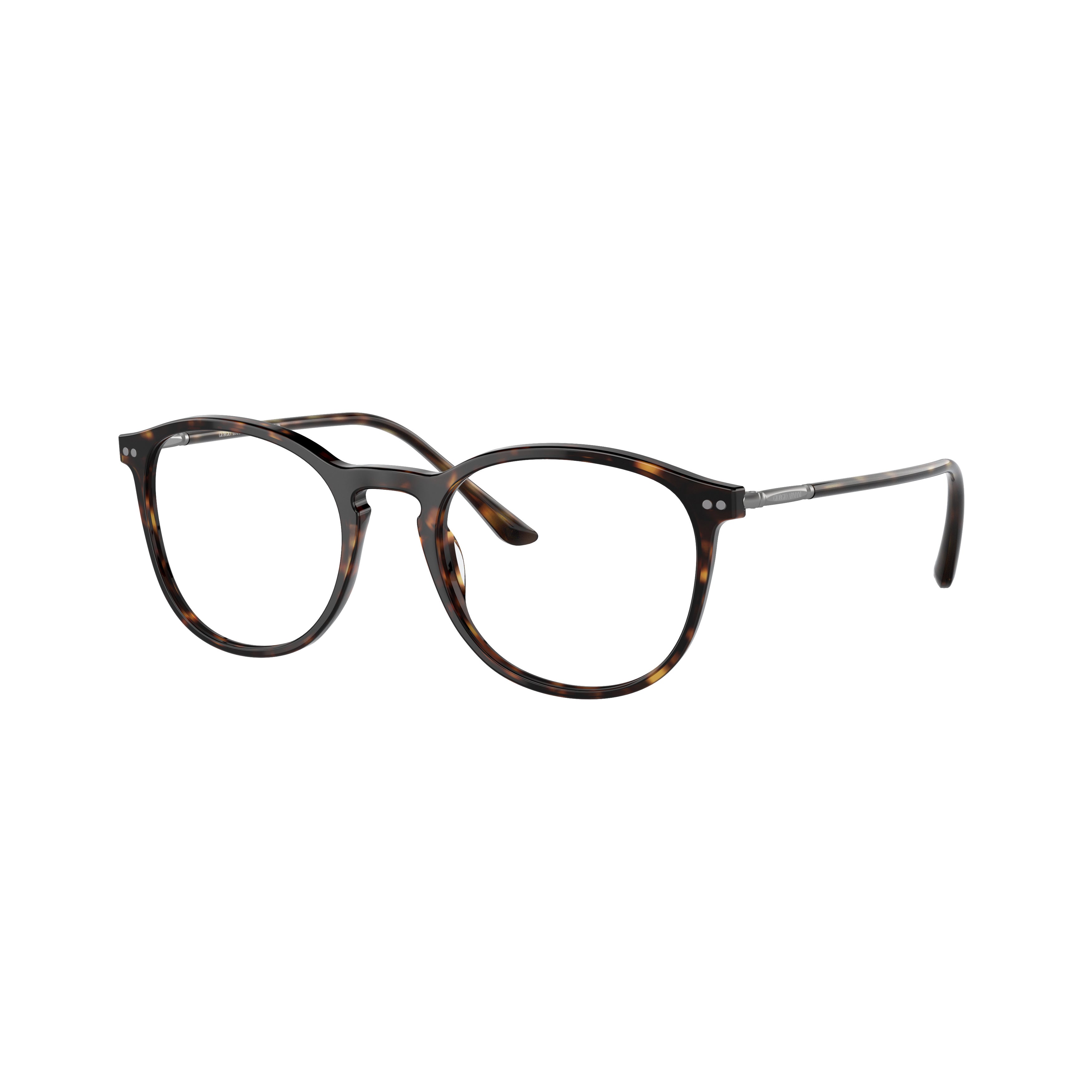 0ar7125 Tortoiseshell Pattern Acetate Eyeglasses with Slim Metal Accents