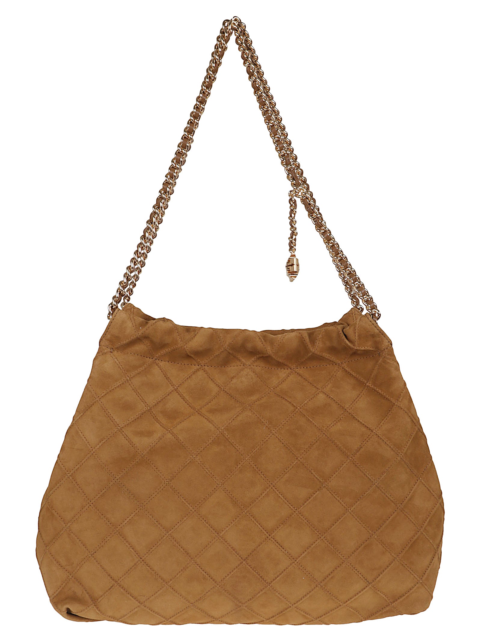 Quilted Suede Shoulder Bag