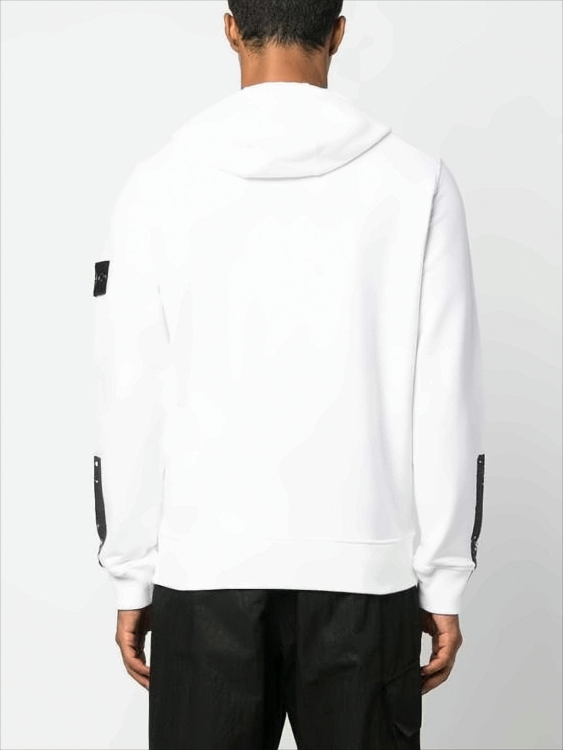 White Hoodie with Paint-Splatter Details