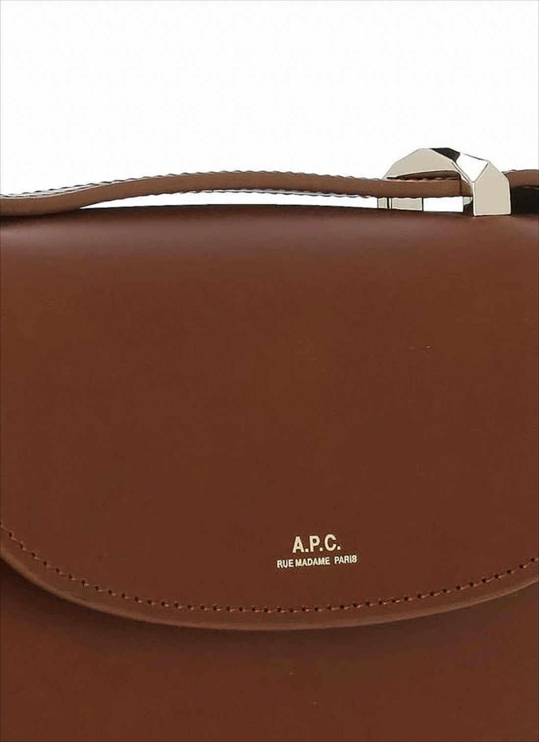Structured Calf Leather Crossbody Bag