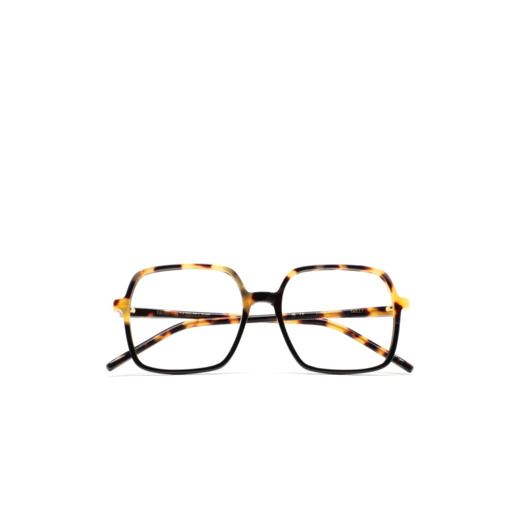 Sweet Geometric Square Frame Sunglasses with Tortoiseshell Pattern