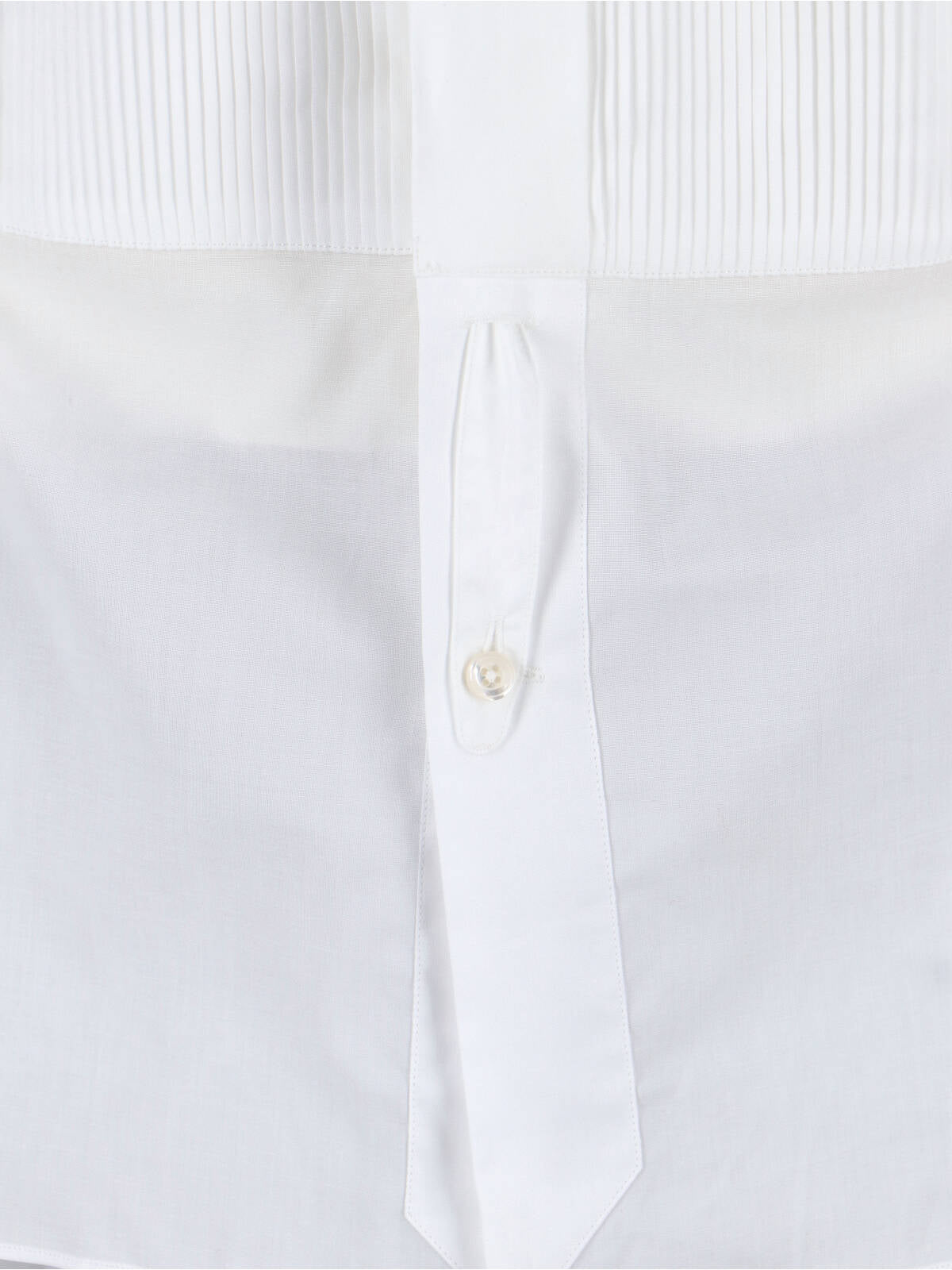 Tailored White Shirt with Structured Collar
