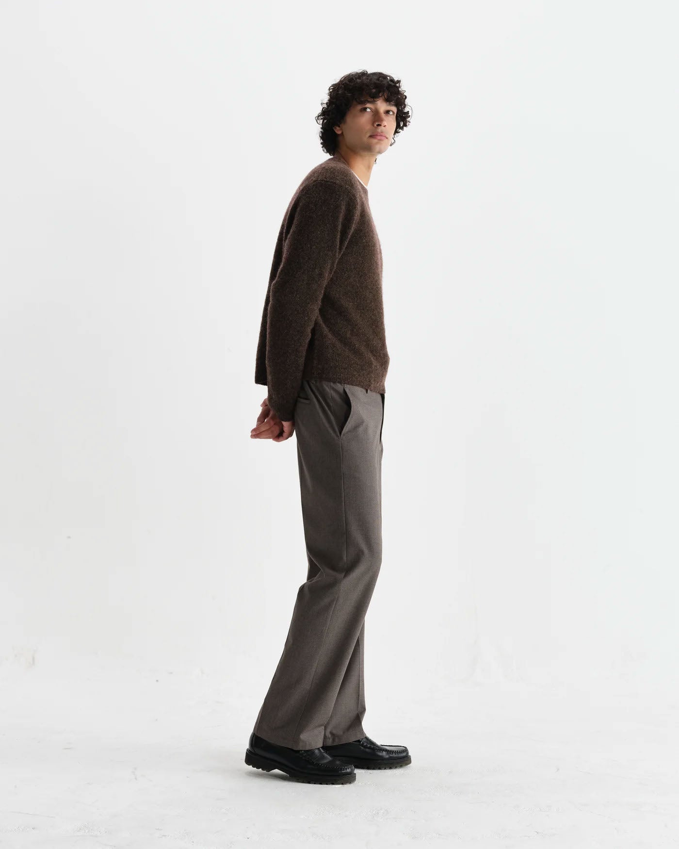 Fluffy Wool Blend Wilde Crewneck Sweater