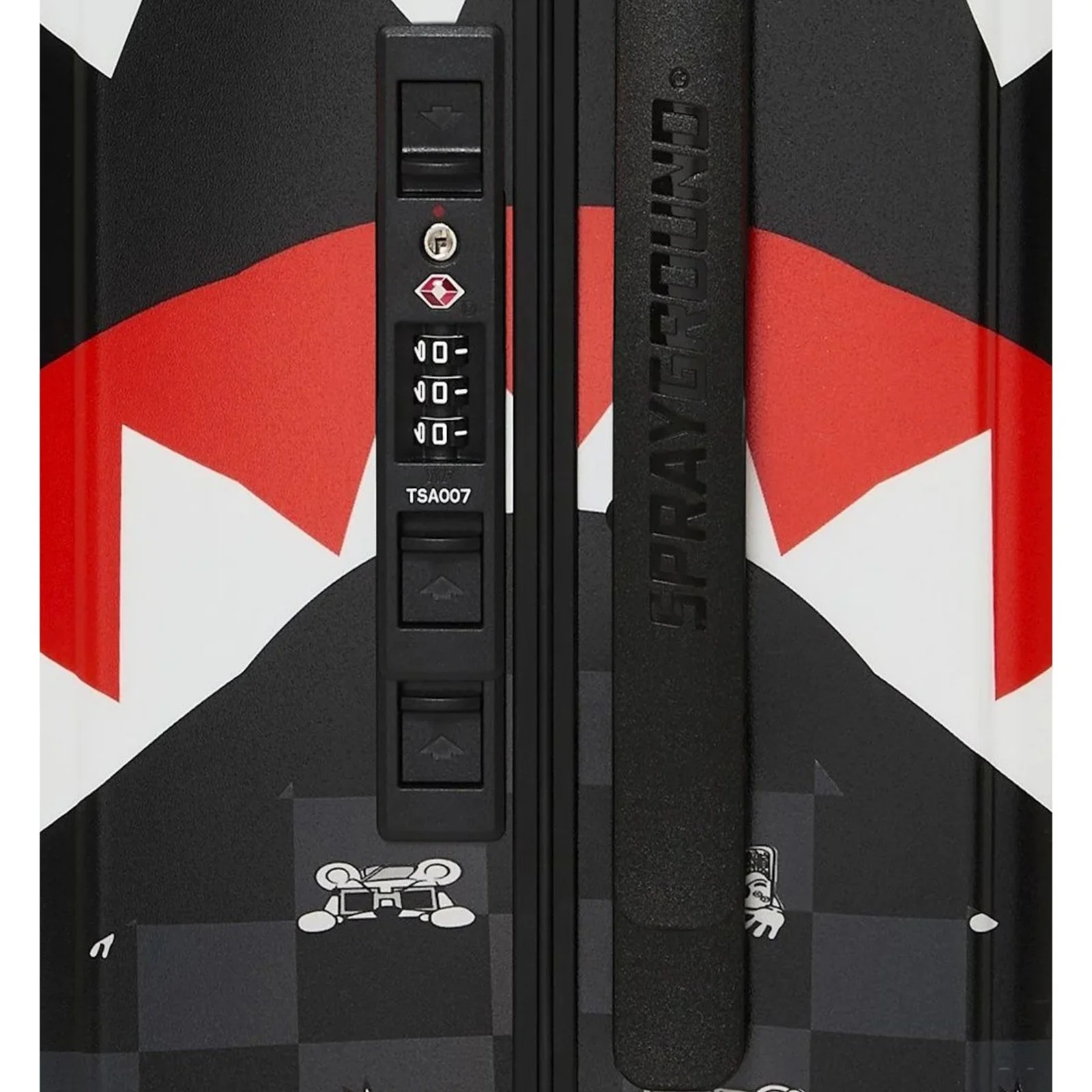 Shark Mouth Graphic Hard-Shell Suitcase