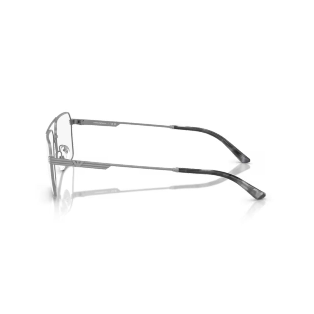 0ea1166 Rectangular Metal Frame Eyeglasses with Double Bridge Design