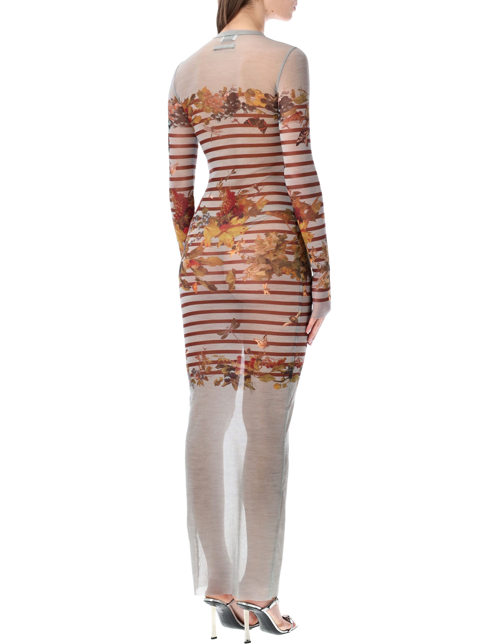 Marinière Mesh Long Dress