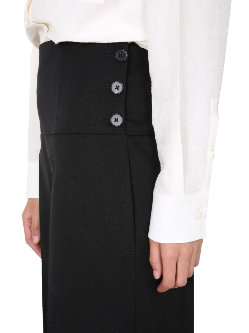 Wide-Leg Tailored Trousers