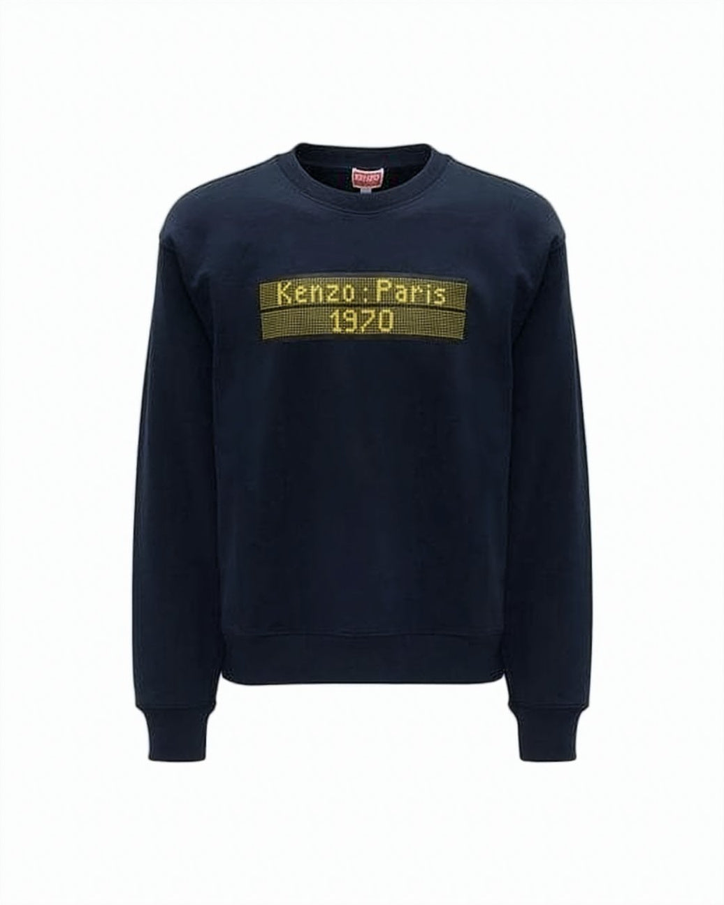 Long-Sleeve Cotton Sweatshirt with Contrasting Patch