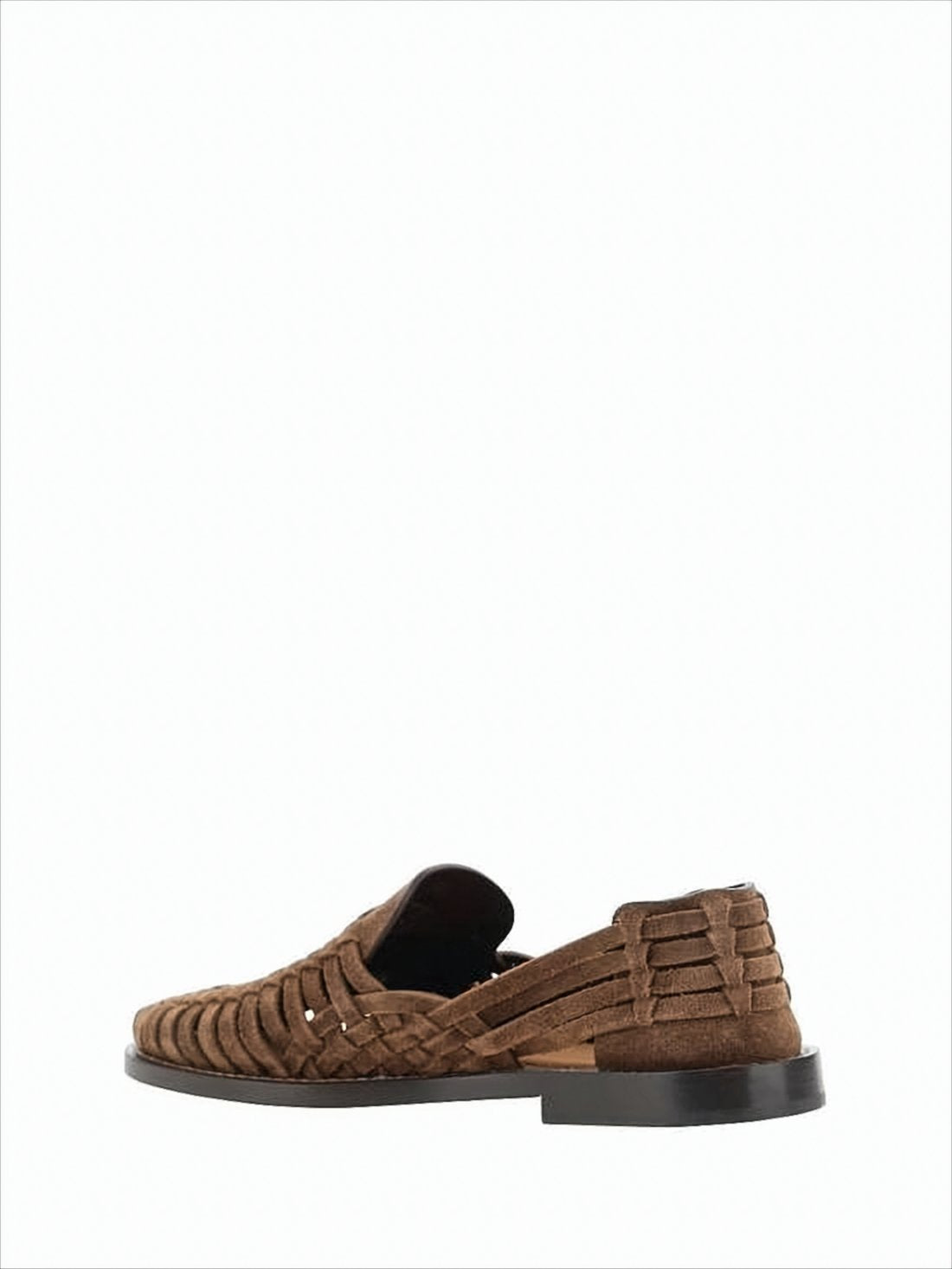 Woven Calf Leather Slip-On Loafers