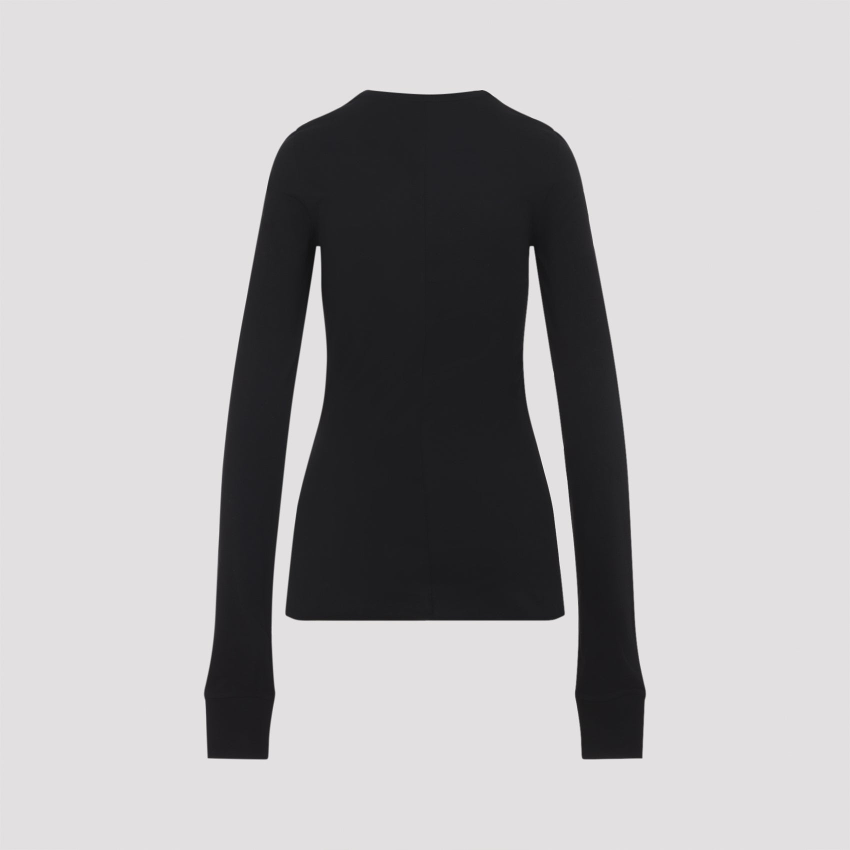 Slim-Fit Long-Sleeved T-Shirt With Girdered Panel Design