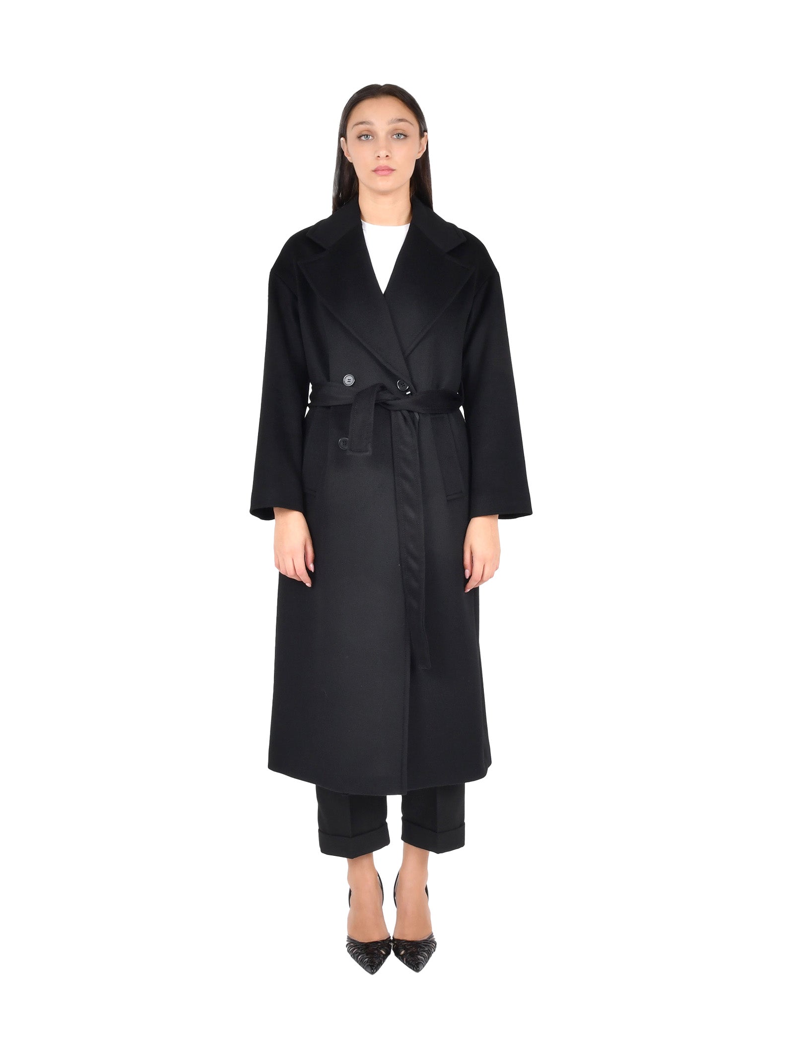 Black Double-Breasted Coat