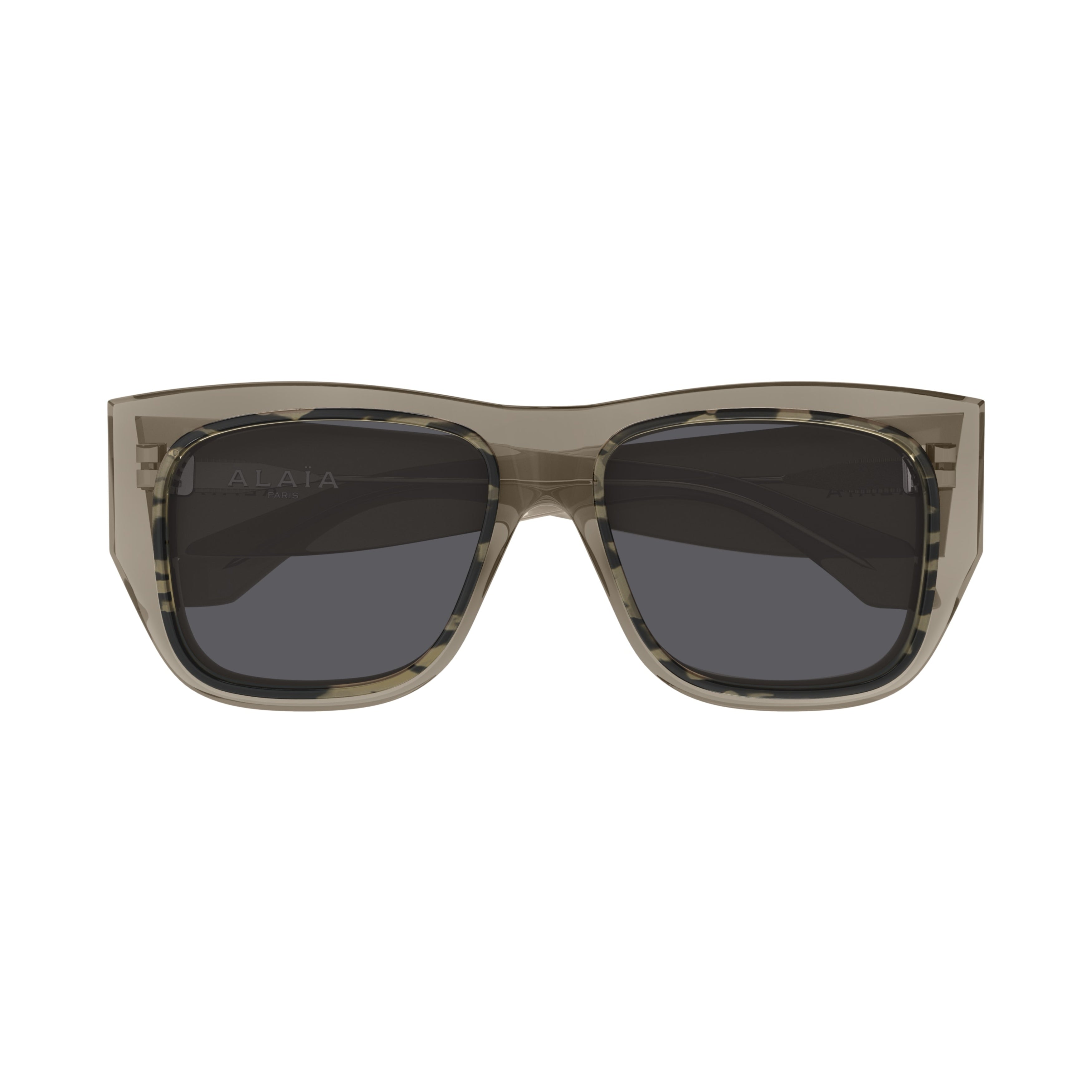 Aa0090s Oversized Square Sunglasses in Translucent Taupe