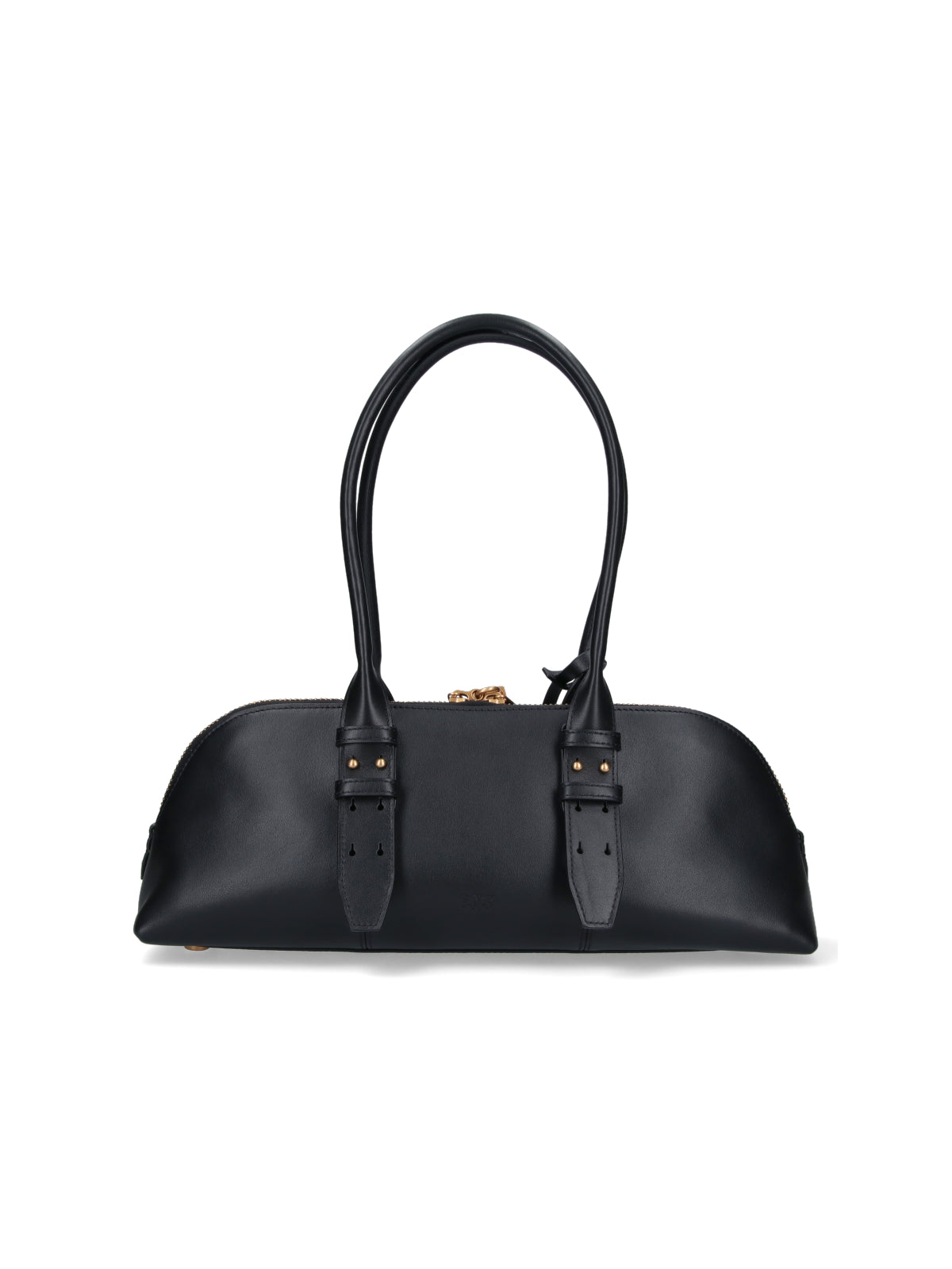 Structured Black Handbag With Versatile Carrying Options