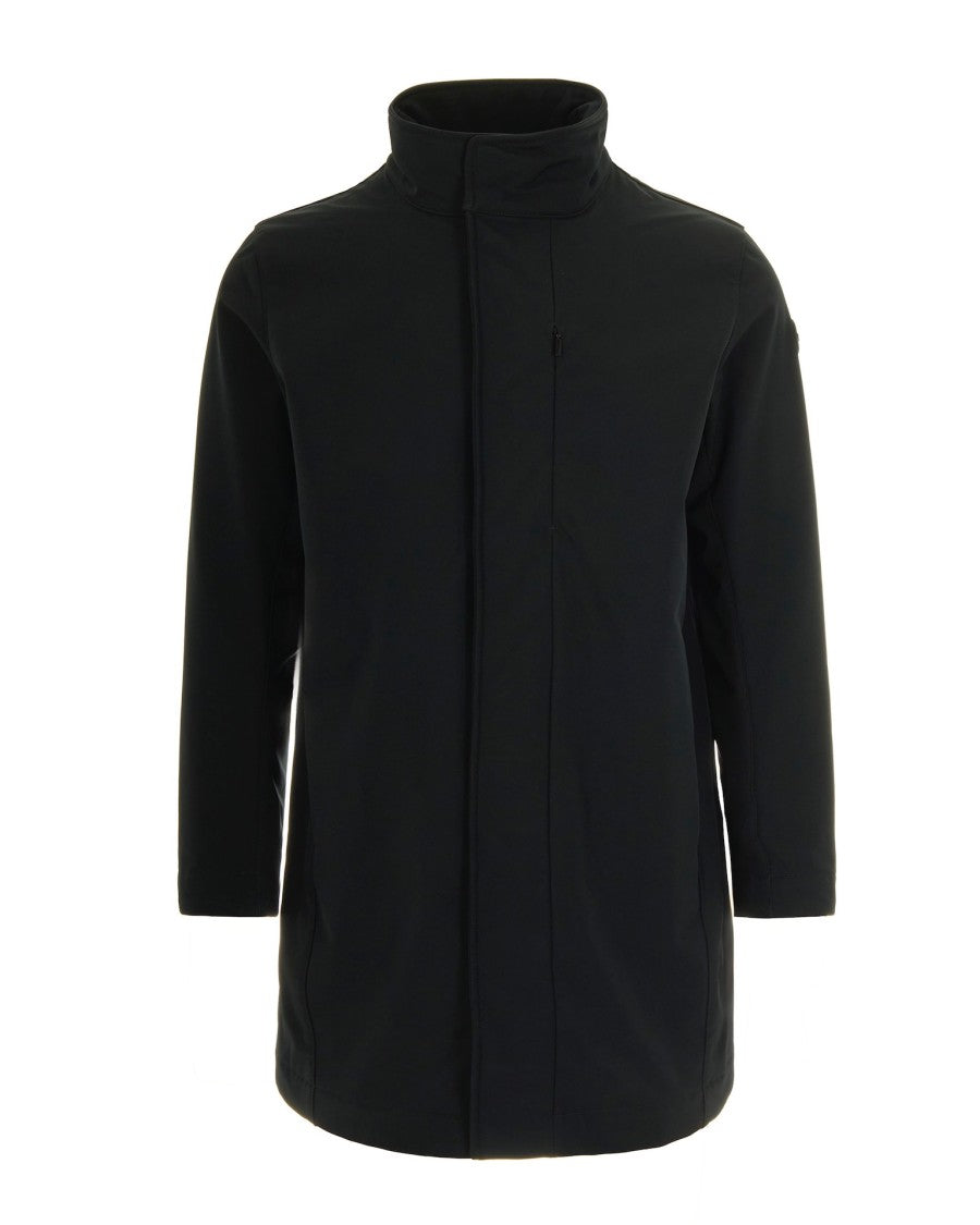 High Collar Black Jacket