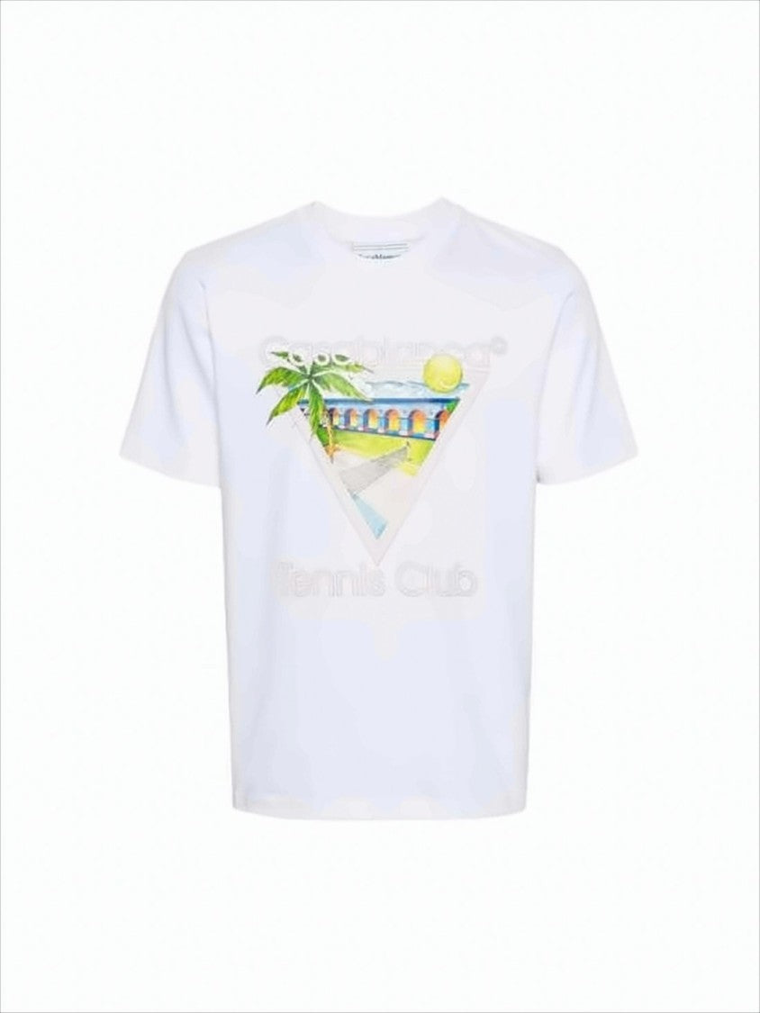 White Graphic Print T-Shirt