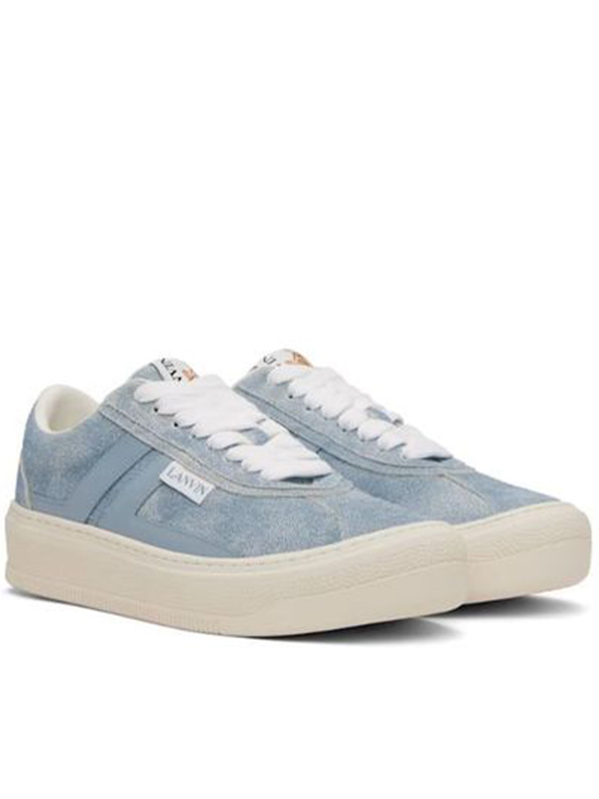 Blue Cash Sneakers Textured Suede Sneakers