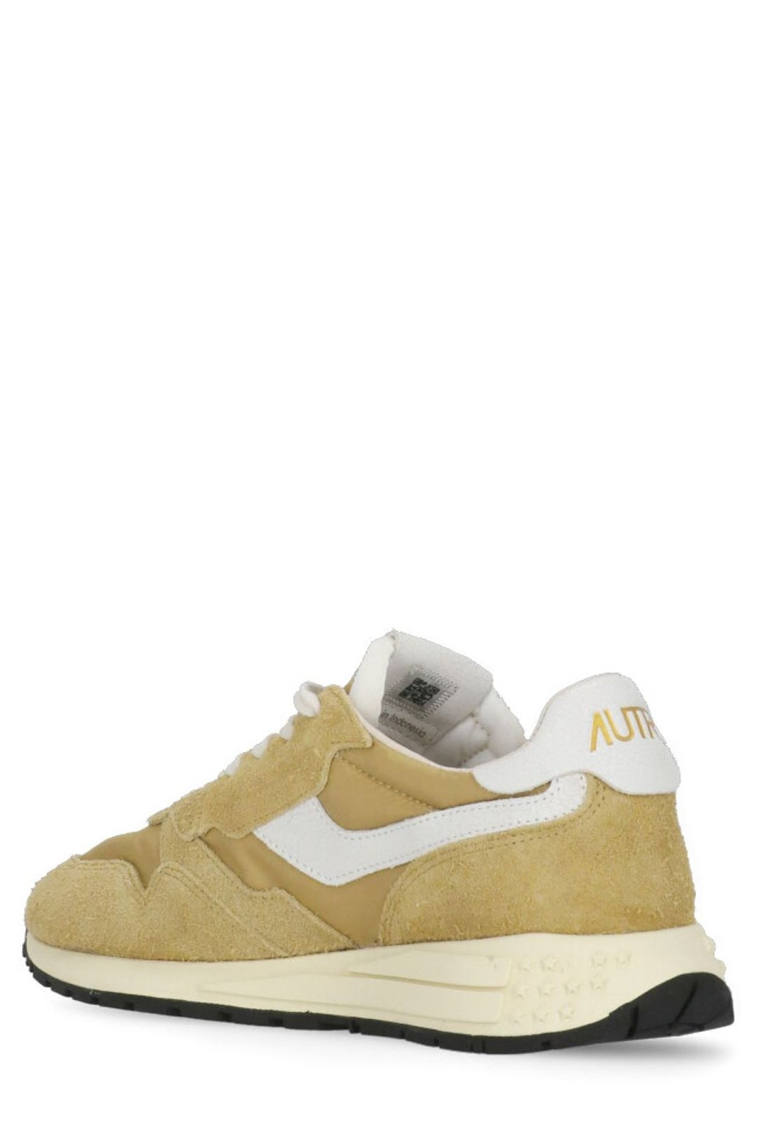 Textured Suede and Leather Low-Top Sneakers