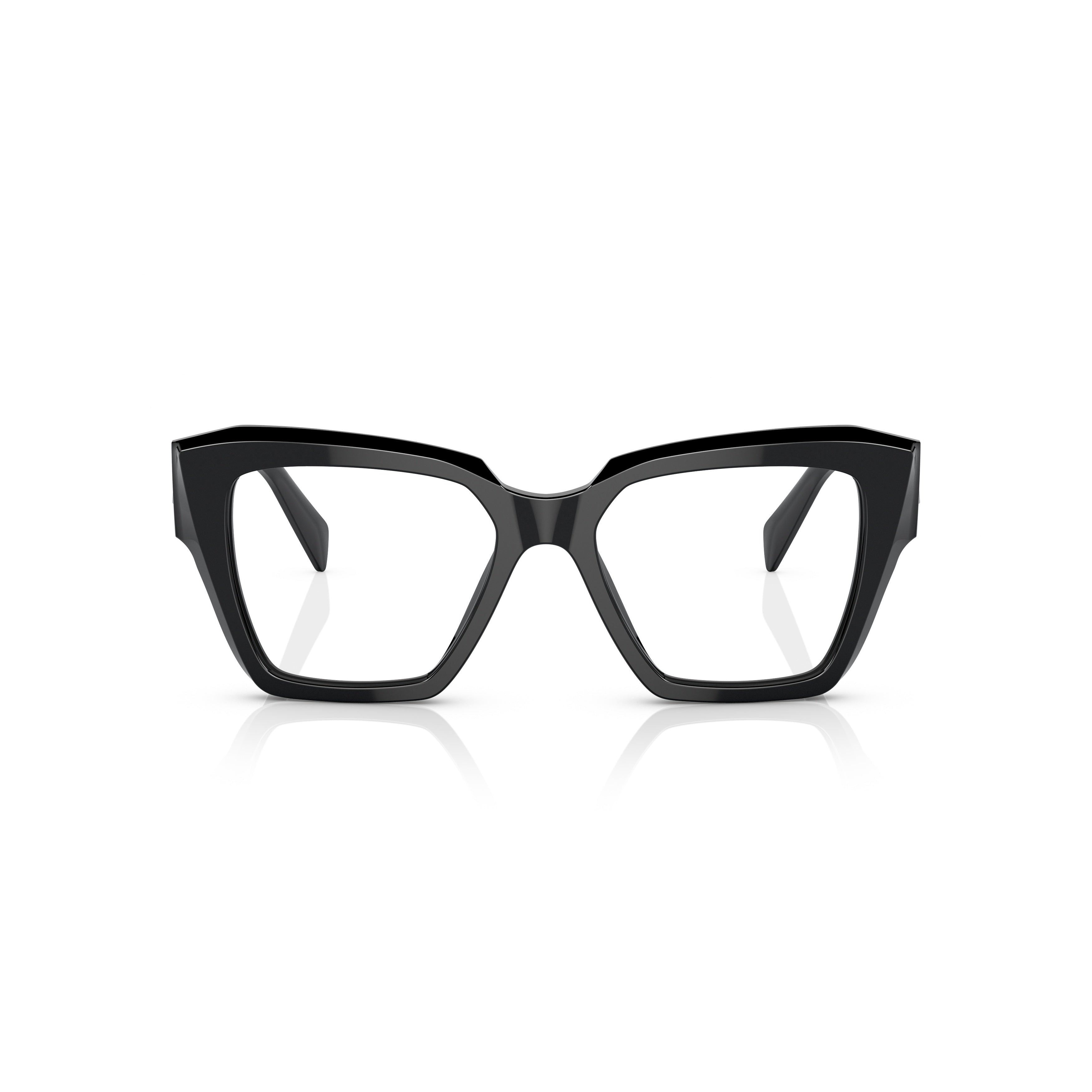 0pr 09zv Oversized Square Frame Black Acetate Sunglasses
