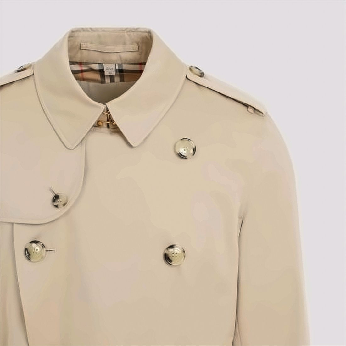 Double-Breasted Cotton Trench Coat