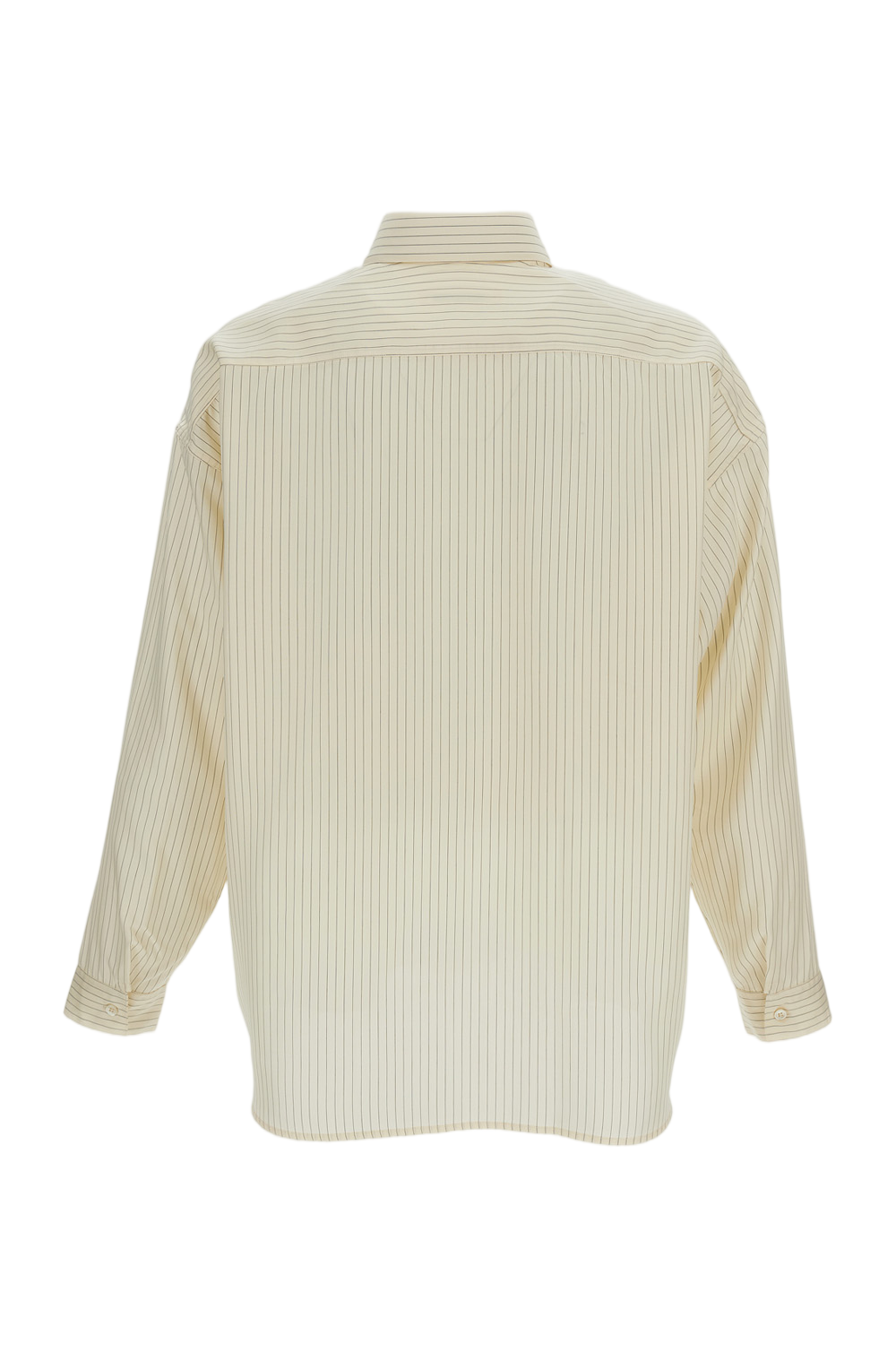 Cream White Stable Striped Shirt