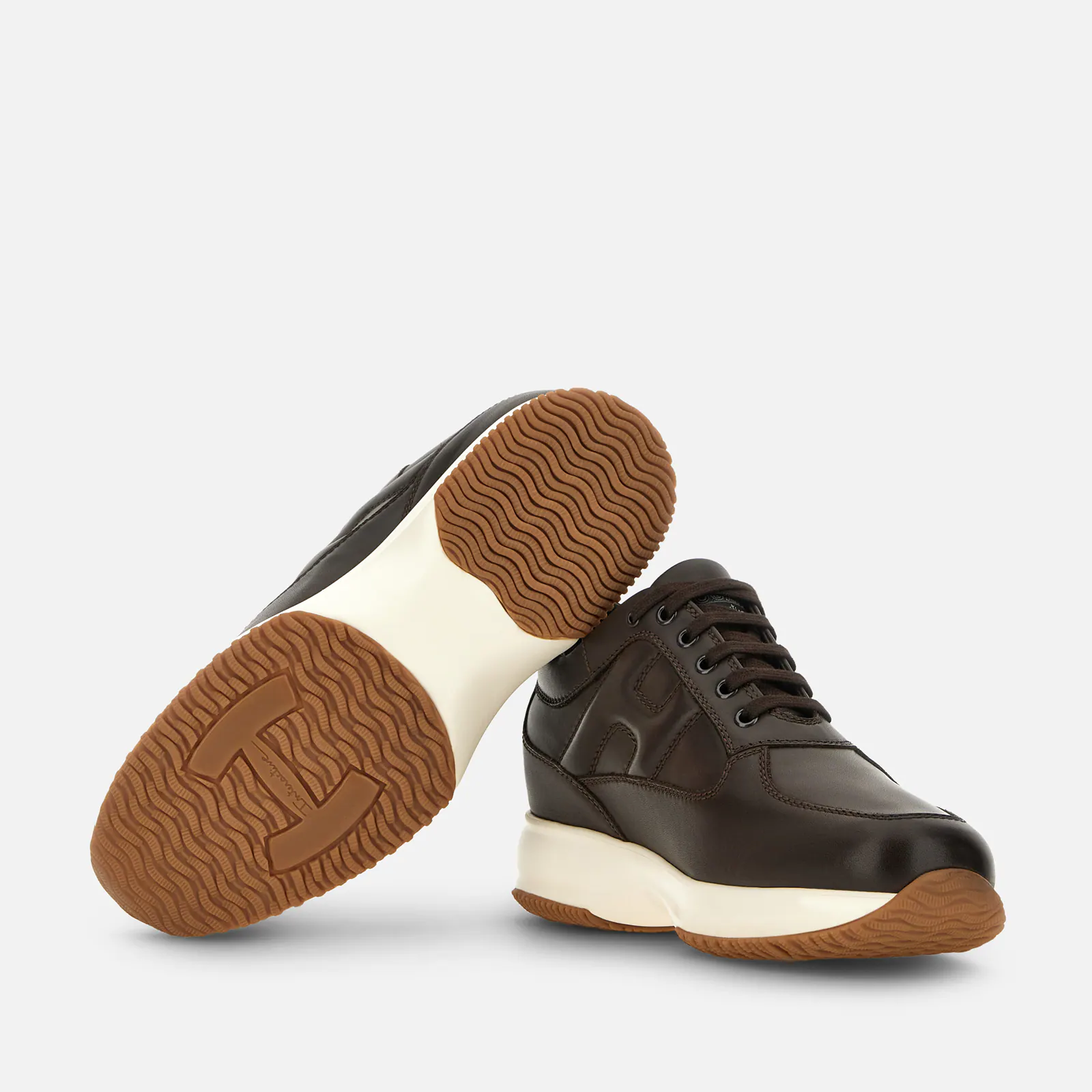 Sophisticated Brown Calfskin Interactive Shoes