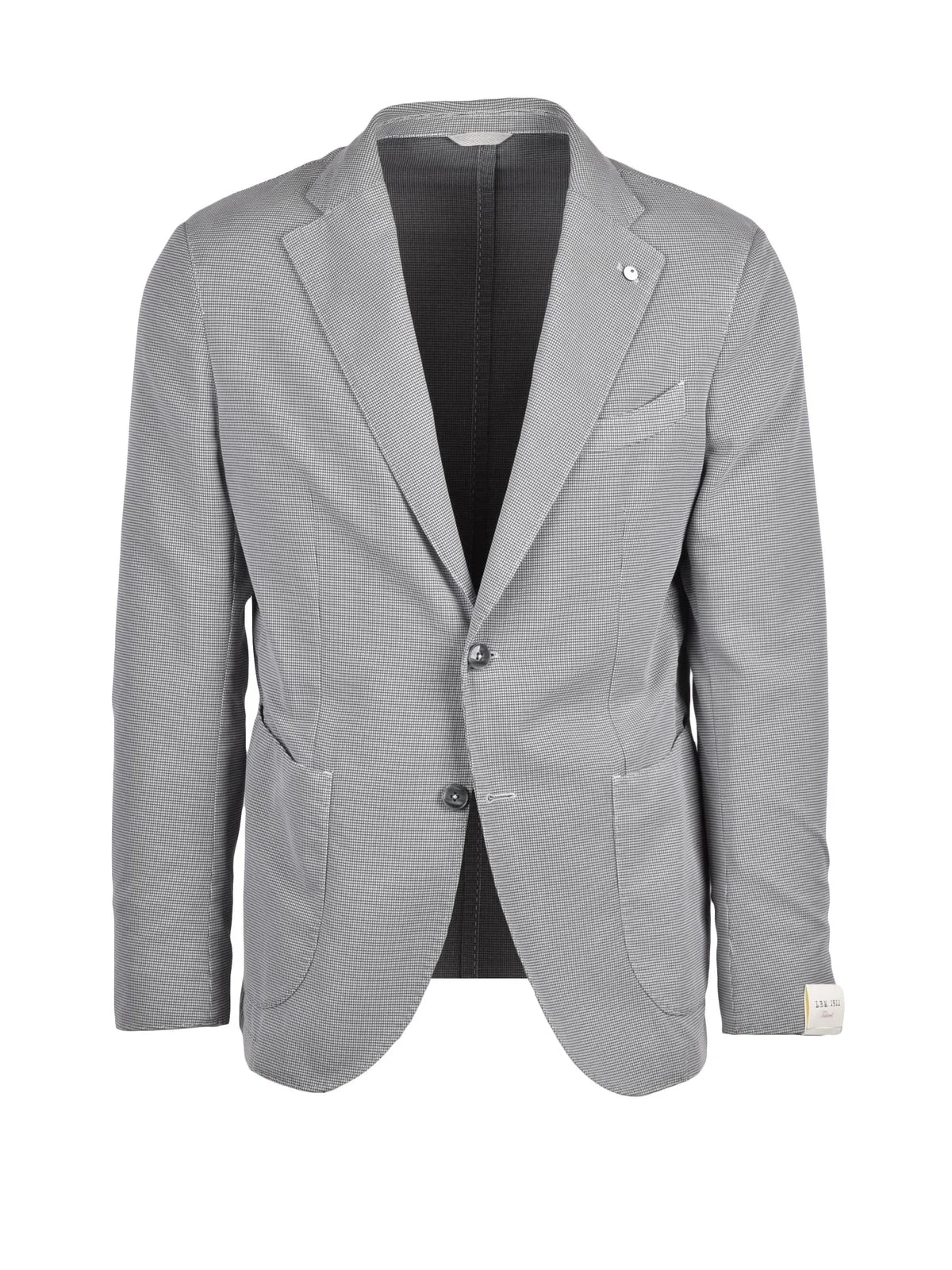 Round Stretch Jacket - Light Grey